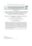 Nghiên cứu độ nhạy của sơ đồ tham số vật lý trong mô hình khí hậu khu vực đối với mô phỏng hoạt động của xoáy thuận nhiệt đới trên Tây Bắc Thái Bình Dương và Biển Đông