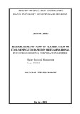 Doctoral thesis summary Economic management: Research in innovaton of planification of coal mining companies in Vietnam national industries holding corporation limited