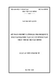 Luận án Tiến sĩ Kinh tế: Kế toán chi phí và tính giá thành dịch vụ đào tạo đại học tại các cơ sở đào tạo trực thuộc Bộ Tài chính