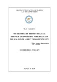 Dissertation summary: The relationship between financial behavior and investment performance in the real estate market of Ho Chi Minh city