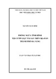 Luận văn Thạc sĩ Luật học: Phòng ngừa tình hình tội cướp giật tài sản trên địa bàn thành phố Đà Nẵng