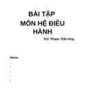 Bài tập môn Hệ điều hành: Tìm hiểu về hệ điều hành Linux Ubuntu