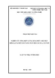 Luận văn Thạc sĩ Hóa học: Nghiên cứu tổng hợp và ứng dụng phức chất đất hiếm - lactat để tăng năng suất cho cây lúa, cây ngô