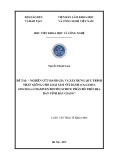 Luận văn Thạc sĩ Sinh học: Nghiên cứu, đánh giá và xây dựng quy trình nhân giống cho loài Sâm Núi Dành (Callerya speciosa (Champ. ex Benth) Schot) phân bố trên địa bàn tỉnh Bắc Giang