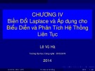 Bài giảng Tín hiệu và hệ thống: Chương 4 - Lê Vũ Hà