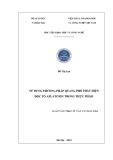 Luận văn Thạc sĩ Vật lý chất rắn: Sử dụng phương pháp quang phổ phát hiện độc tố aflatoxin trong thực phẩm