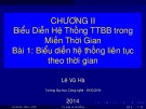 Bài giảng Tín hiệu và hệ thống: Chương 2 - Lê Vũ Hà (Bài 1)