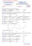 Đề kiểm tra học kì 1 môn Toán lớp 12 năm học 2020-2021 – Trường THPT Lương Đắc Bằng (Mã đề 176)