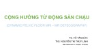 Bài giảng Cộng hưởng từ động sàn chậu - TS. Võ Tấn Đức