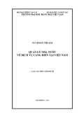 Luận án Tiến sĩ Kinh tế: Quản lý nhà nước về dịch vụ cảng biển tại Việt Nam