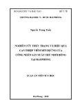 Luận án Tiến sĩ Y học: Nghiên cứu thực trạng và hiệu quả can thiệp viêm mũi dị ứng của công nhân sản xuất thú nhồi bông tại Hải Phòng