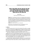 Quản lí hoạt động giáo dục đạo đức học sinh ở các trường trung học phổ thông huyện Lạng Giang, tỉnh Bắc Giang đáp ứng chương trình giáo dục phổ thông mới