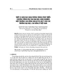 Triết lí giáo dục khai phóng trong phát triển chương trình đào tạo đại học: Kinh nghiệm một trường cao đẳng hoa kì và gợi ý cho các trường đại học, cao đẳng ở Việt Nam