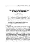 Đào tạo theo tinh thần giáo dục khai phóng tại trường Đại học Thủ đô Hà Nội