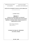 Summary of Organic Chemistry doctoral thesis: Study on antimicrobial secondary metabolites isolated from selected marine-derived actinobacteria strains belong to Streptomyces genus