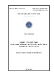 Luận án Tiến sĩ Môi trường: Nghiên cứu phát triển công nghệ yếm khí cao tải tuần hoàn nội IC (internal circulation)