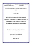 Summary of doctor thesis: Research on synthesizing new composite materials system based on MOFs containing Fe and graphene oxide as photocatalysts in decomposing dyes in water environment