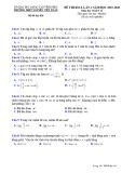 Đề thi KSCL môn Toán 11 năm 2019-2020 có đáp án - Trường THPT Nguyễn Viết Xuân (Lần 4)