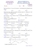 Đề KSCL ôn thi THPT Quốc gia môn Toán 12 năm 2019-2020 có đáp án - Trường THPT Đội Cấn (Lần 1)