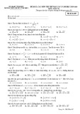 Đề KSCL ôn thi THPT Quốc gia môn Toán 10 năm 2019-2020 có đáp án - Trường THPT chuyên Vĩnh Phúc (Lần 1)