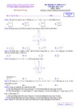Đề thi thử tốt nghiệp THPT Quốc gia môn Toán năm 2020-2021 có đáp án - Trường THPT Nguyễn Đăng Đạo (Lần 1)