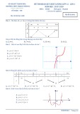 Đề thi KSCL môn Toán 12 năm 2019-2020 - Trường THPT Thạch Thành 3 (Lần 1)