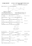 Đề thi khảo sát kiến thức tốt nghiệp THPT môn Toán năm 2020-2021 - Sở GD&ĐT Vĩnh Phúc