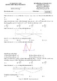 Đề thi sát hạch môn Toán 12 năm 2019-2020 - Trường THPT Thuận Thành số 2 (Lần 1)