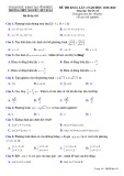 Đề thi KSCL môn Toán 10 năm 2019-2020 có đáp án - Trường THPT Nguyễn Viết Xuân (Lần 4)