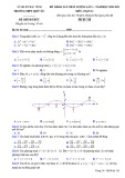 Đề thi KSCL môn Toán 11 năm 2020-2021 có đáp án - Trường THPT Quế Võ 1 (Lần 1)