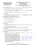 Đề thi KSCL môn Toán 10 năm 2019-2020 có đáp án - Trường THPT Lý Thái Tổ (Lần 1)