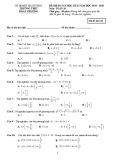 Đề thi sát hạch môn Toán 10 năm 2019-2020 có đáp án - Trường THPT Đoàn Thượng (Lần 3)