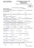 Đề thi KSCL môn Toán 11 năm 2020-2021 có đáp án - Trường THPT Liễn Sơn (Lần 1)