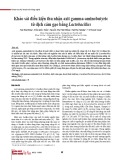 Khảo sát điều kiện thu nhận axit gamma-aminobutyric từ dịch cám gạo bằng Lactobacillus