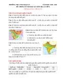 Đề cương ôn tập HK1 môn Địa lí 8 năm 2020-2021 - Trường THCS Thanh Quan