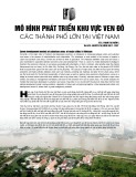 Mô hình phát triển khu vực ven đô các thành phố lớn tại Việt Nam