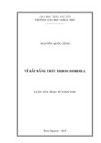 Luận văn Thạc sĩ Toán học: Về bất đẳng thức Erdos Mordell