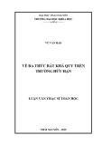 Luận văn Thạc sĩ Toán học: Về đa thức bất khả quy trên trường hữu hạn