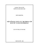 Luận văn Thạc sĩ Toán học: Một số dạng toán cực trị trong lớp hàm mũ và hàm Hyperbolic