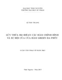 Luận văn Thạc sĩ Toán học: Lũy thừa họ iđêan các hàm chỉnh hình và sự hội của của hàm Green đa phức