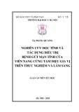 Luận án Tiến sĩ Y học: Nghiên cứu độc tính và tác dụng điều trị bệnh gút mạn tính của viên nang cứng tam diệu gia vị trên thực nghiệm và lâm sàng