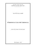 Luận văn Thạc sĩ Toán học: Số Bernoulli và đa thức Bernoulli