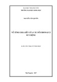 Luận văn Thạc sĩ Toán học: Về tính chia hết của các số Fibonacci suy rộng