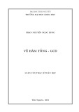 Luận văn Thạc sĩ Toán học: Về hàm tổng - GCD