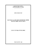 Luận văn Thạc sĩ Toán học: Bài toán Cauchy đối với phương trình truyền nhiệt thuần nhất