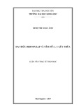 Luận văn Thạc sĩ Toán học: Đa thức Bernoulli và tâm số (k,l) lũy thừa