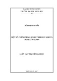 Luận văn Thạc sĩ Toán học: Một số chứng minh định lý Fermat nhỏ và định lý Wilson