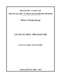 Luận văn Thạc sĩ Toán học: Xây dựng trực tiếp hàm Tor