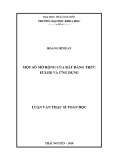 Luận văn Thạc sĩ Toán học: Một số mở rộng của bất đẳng thức Euler và ứng dụng