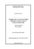 Luận văn Thạc sĩ Toán học: Nghiệm yếu của bài toán biên Dirichlet chứa toán tử Laplace phân thứ